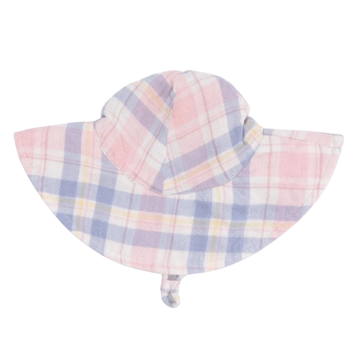 Dusty Plaid - Wide Brim Sun Hat