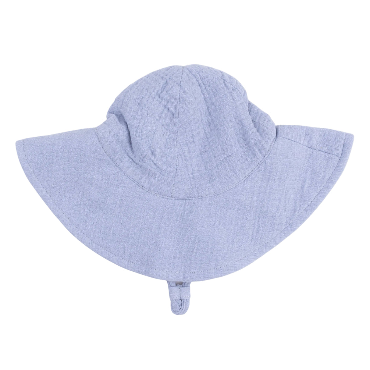 Solid Muslin Blue Blizzard - Wide Brim Sun Hat