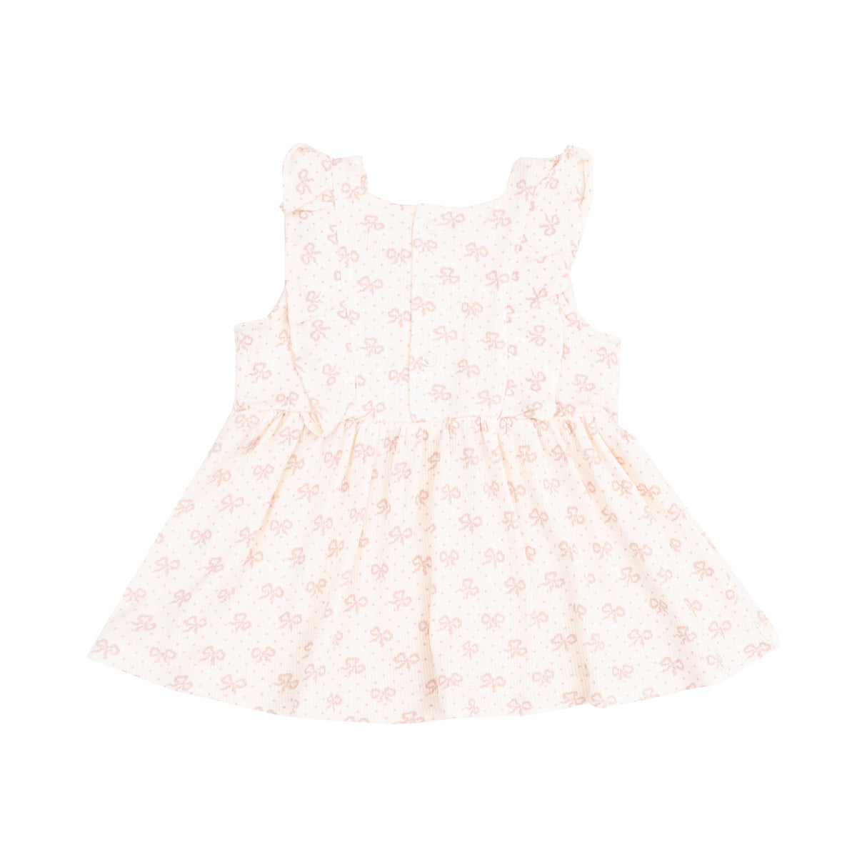 Square Neck Ruffle Tank and Bike Short - Vintage Mini Bows - HoneyBug