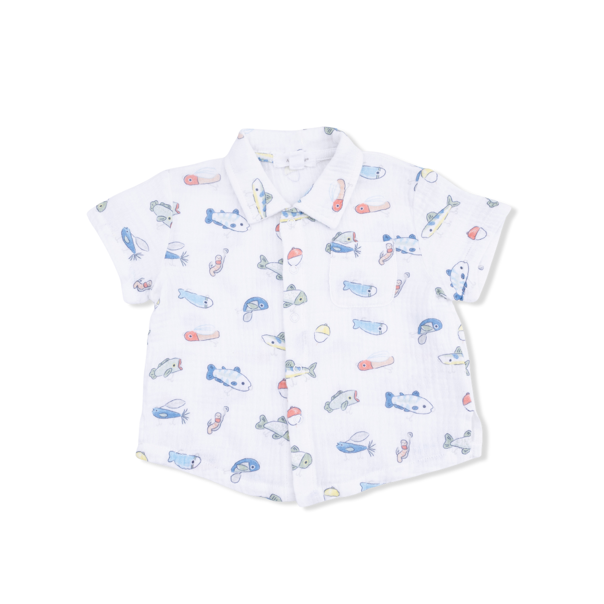 Fishing Lures - Polo Button Up with Casual Short & Bucket Hat