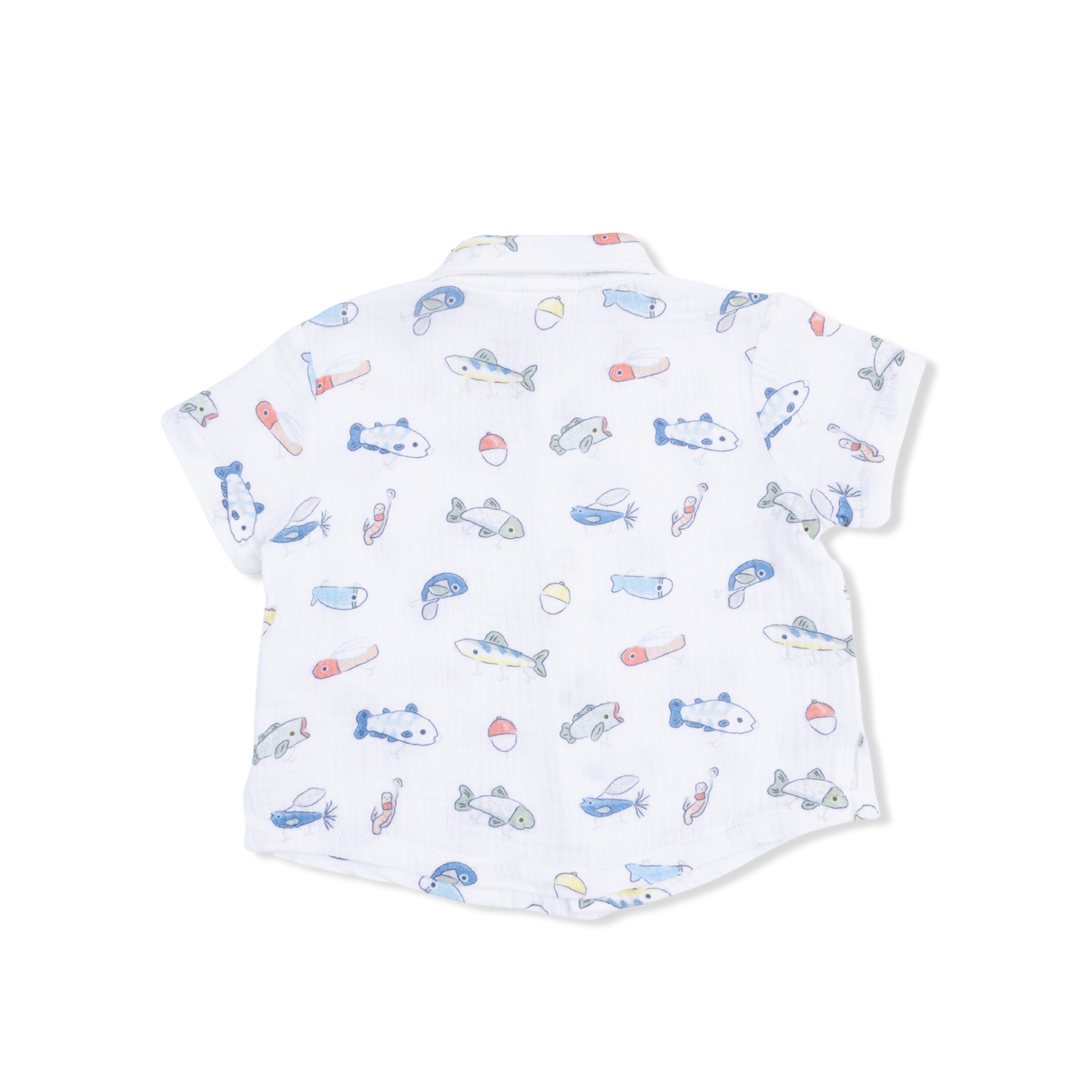 Fishing Lures - Polo Button Up with Casual Short & Bucket Hat