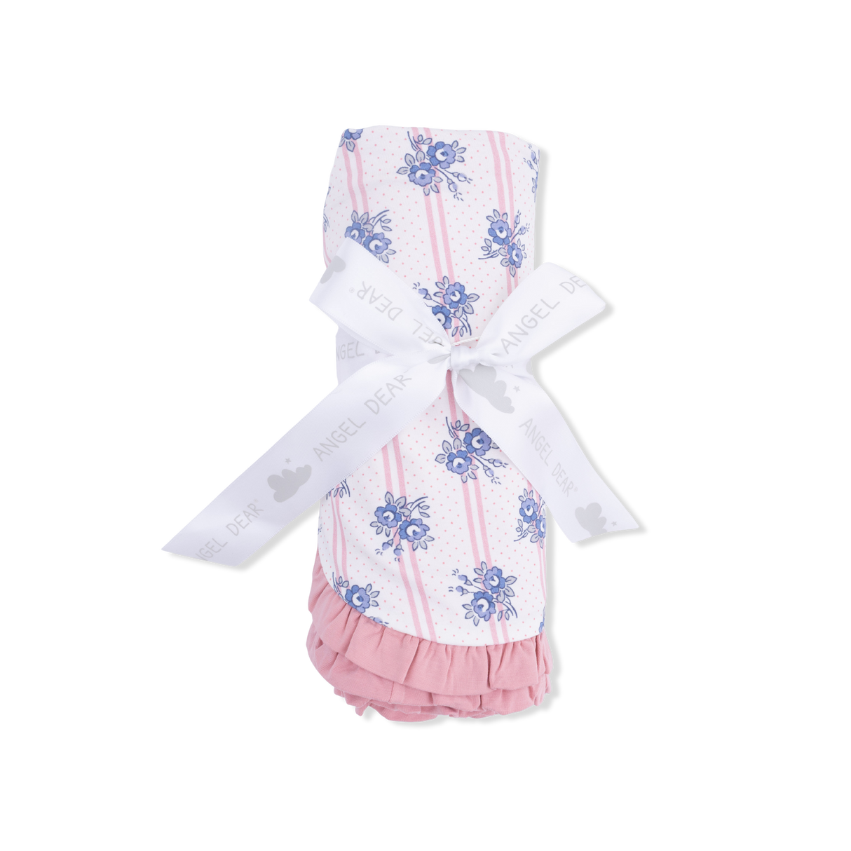 Stripe Dot Roses - Ruffle Blanket