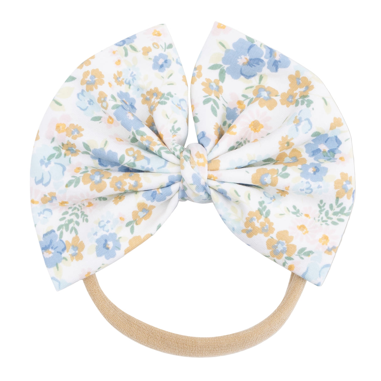 Big Bow on Soft Headband - Sweet Rose Calico - HoneyBug