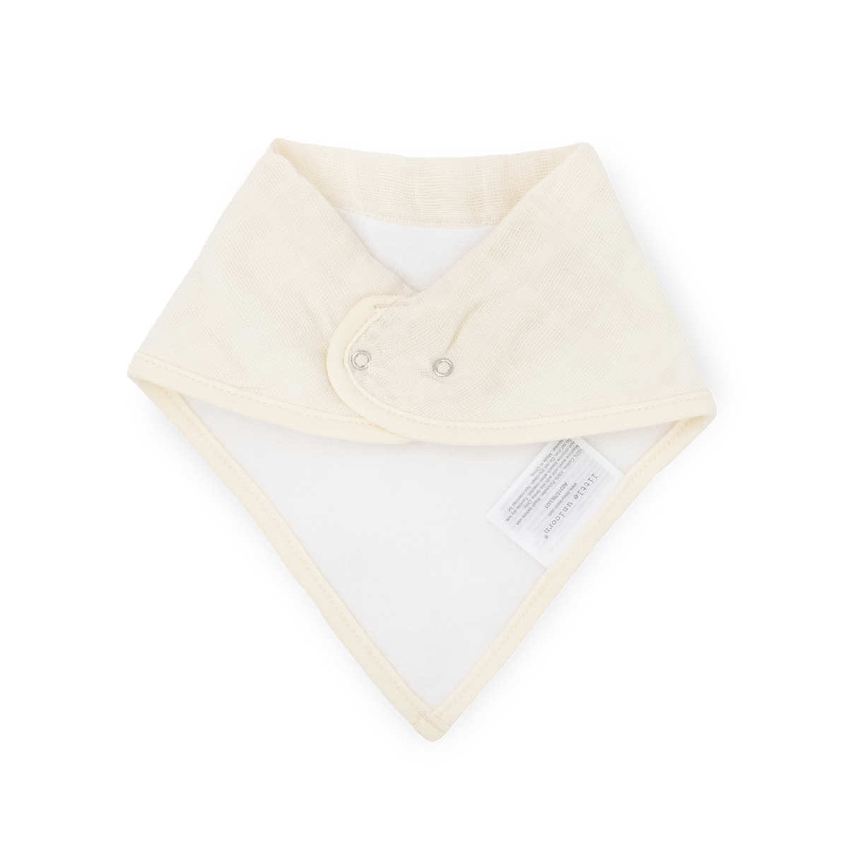 Cotton Muslin + Fleece Bandana Bib 4 Pack - Taupe Cross - HoneyBug