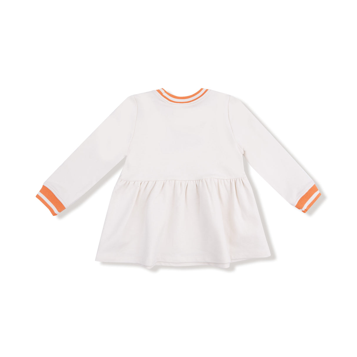 Go Team French Terry Dress - Varsity Orange - HoneyBug