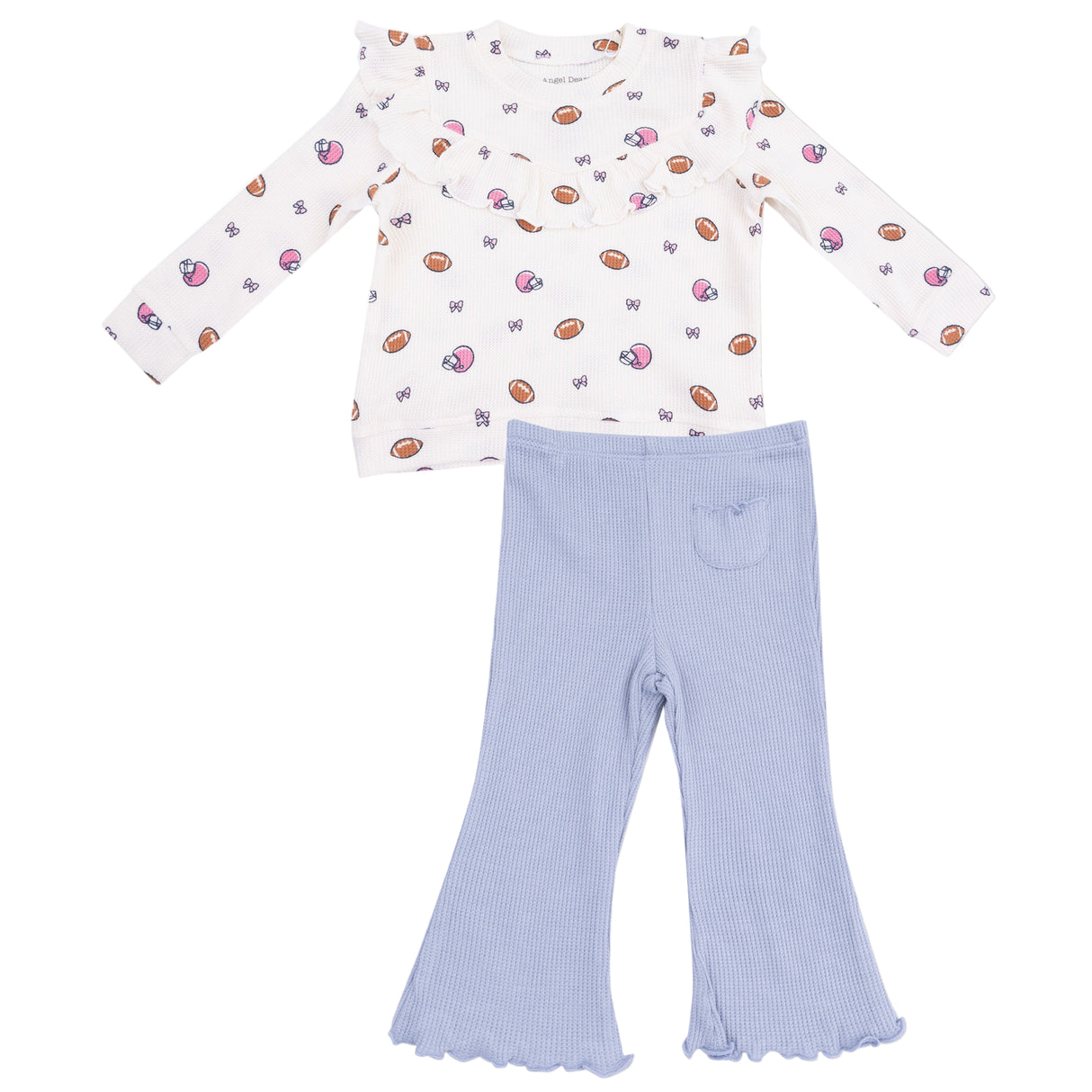 Ruffle Waffle Top and Waffle Flare Pant - HoneyBug