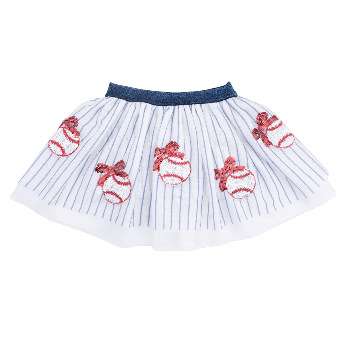 Baseball Stripe - Tutu Skirt with Bike Shorts