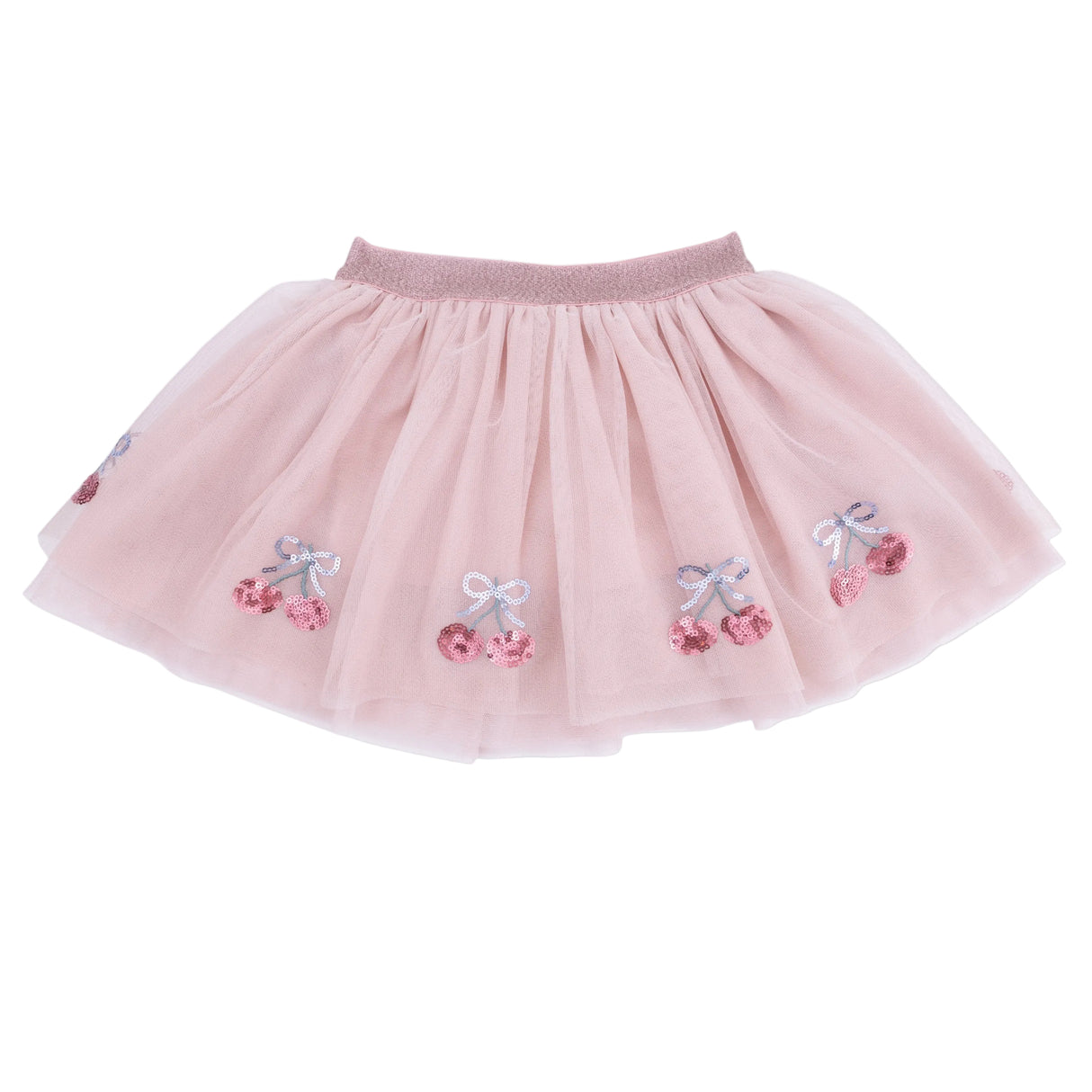 Sweet Bow Cherries - Tutu Skirt with Bike Shorts