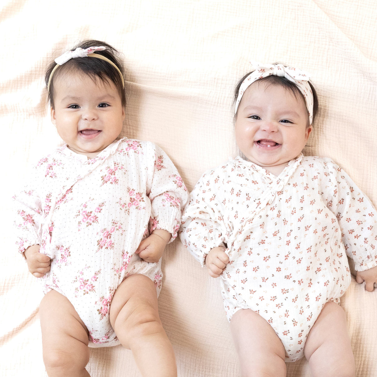 Long Sleeve Kimono Bodysuit - HoneyBug