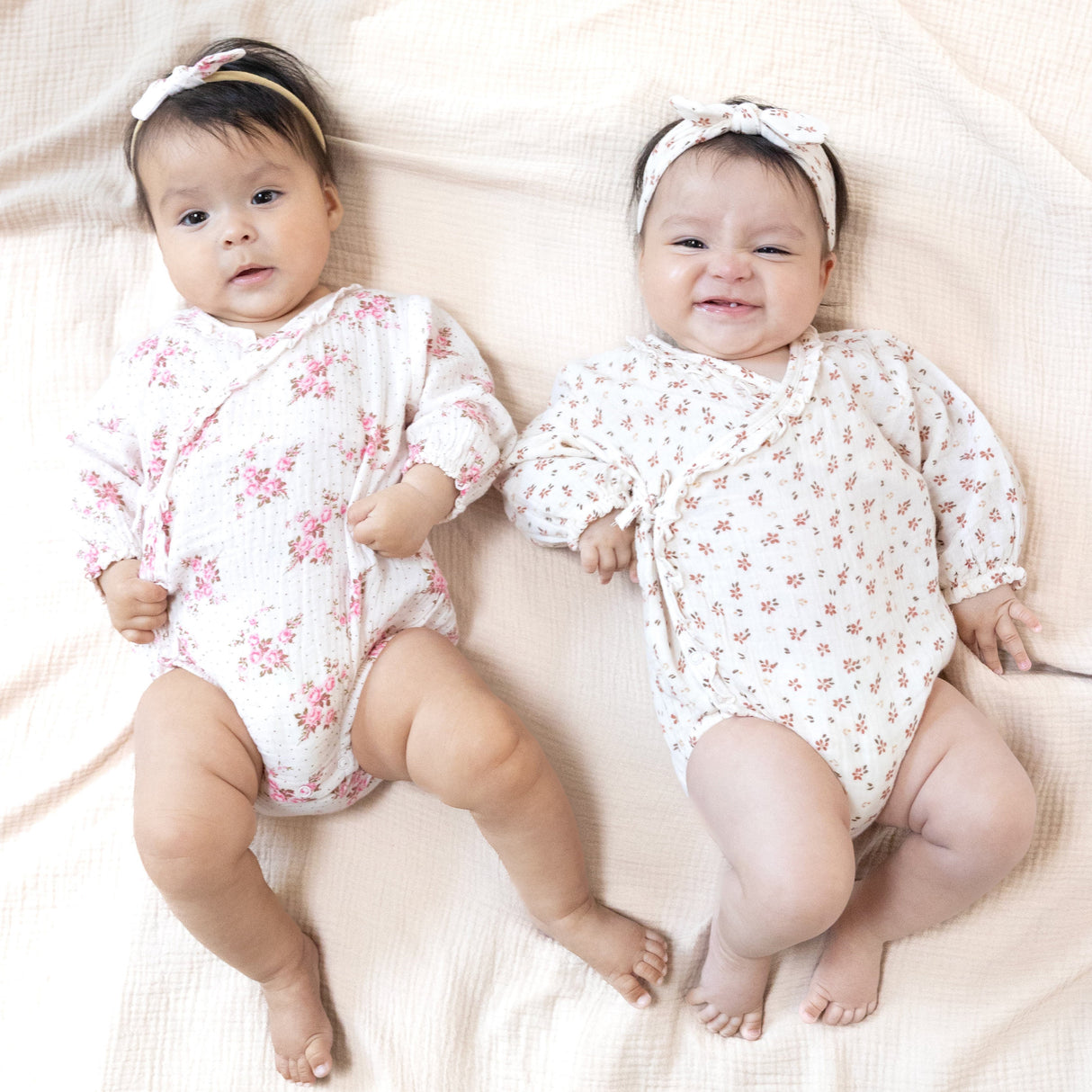 Long Sleeve Kimono Bodysuit - HoneyBug