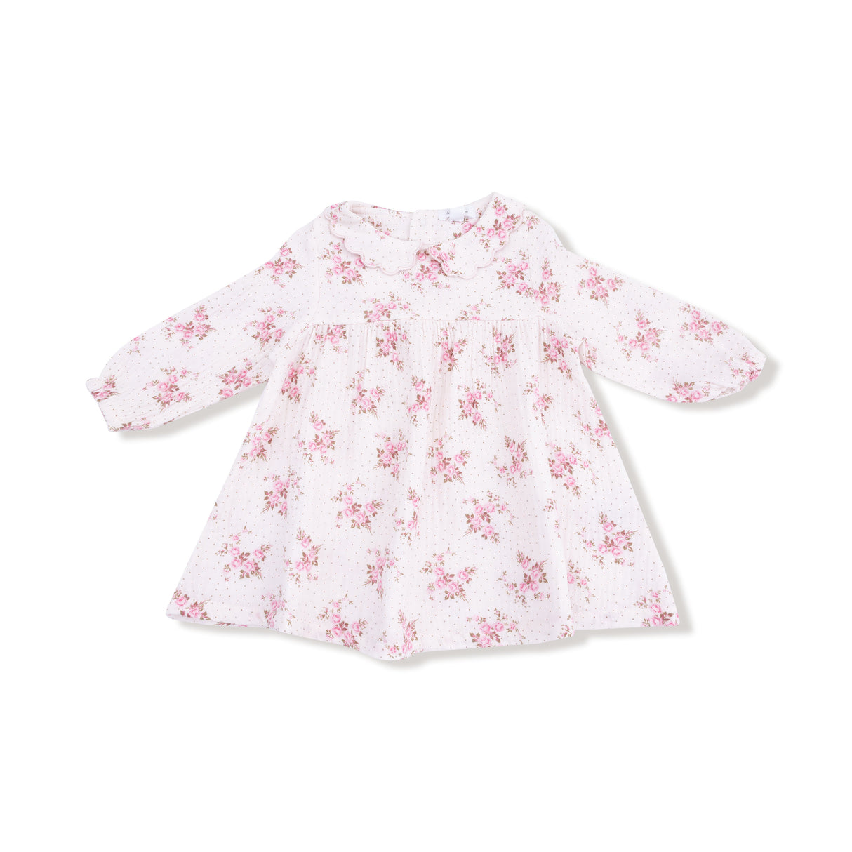 Long Sleeve Petal Collar Dress + Legging - HoneyBug