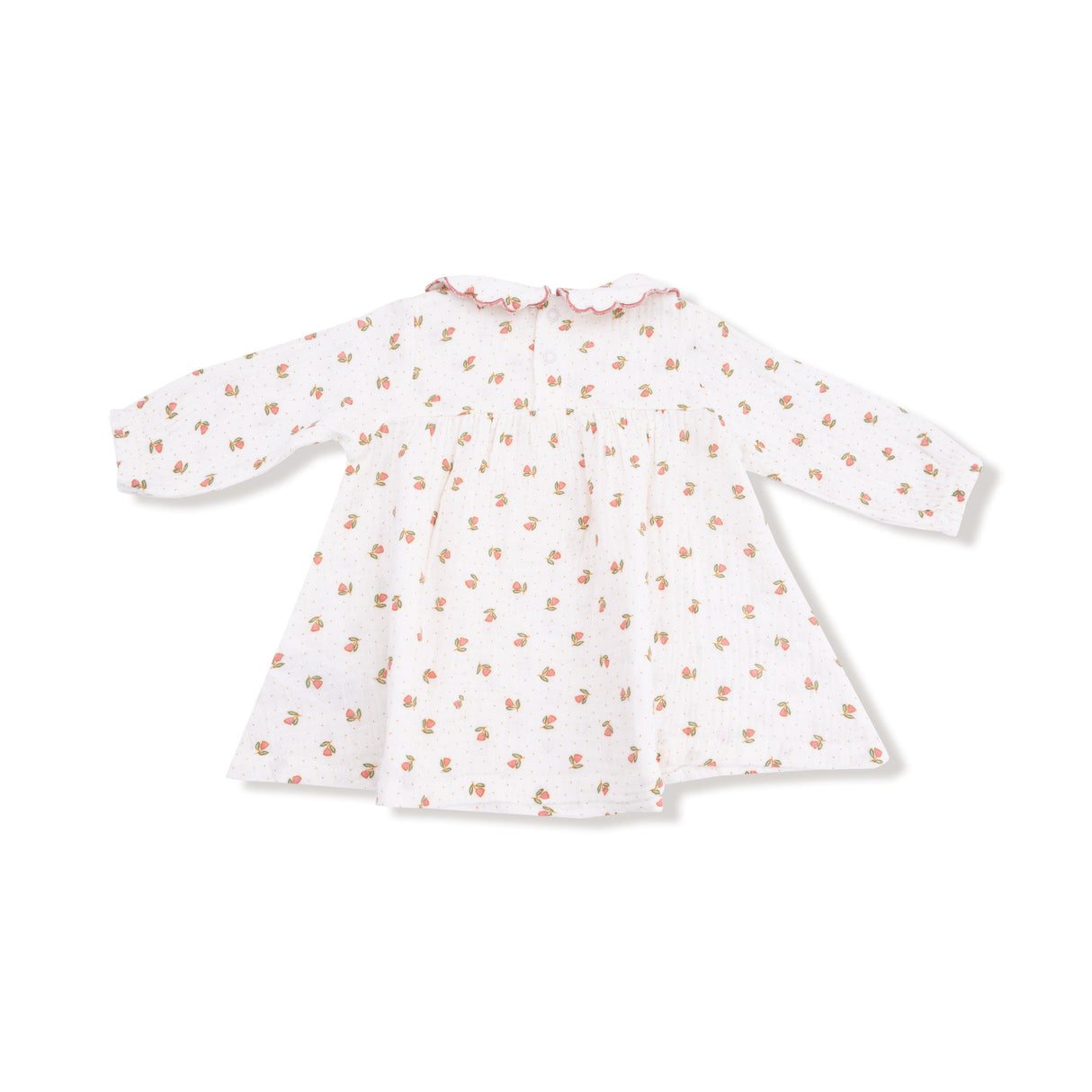 Long Sleeve Petal Collar Dress and Bloomer - HoneyBug
