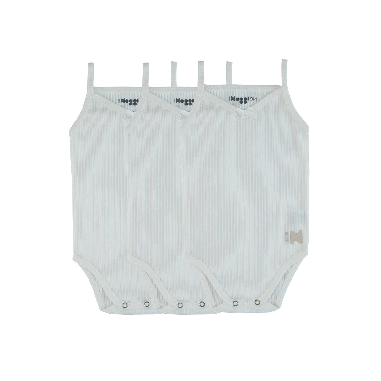 Ribbed White, Girl (Three Pack) - HoneyBug