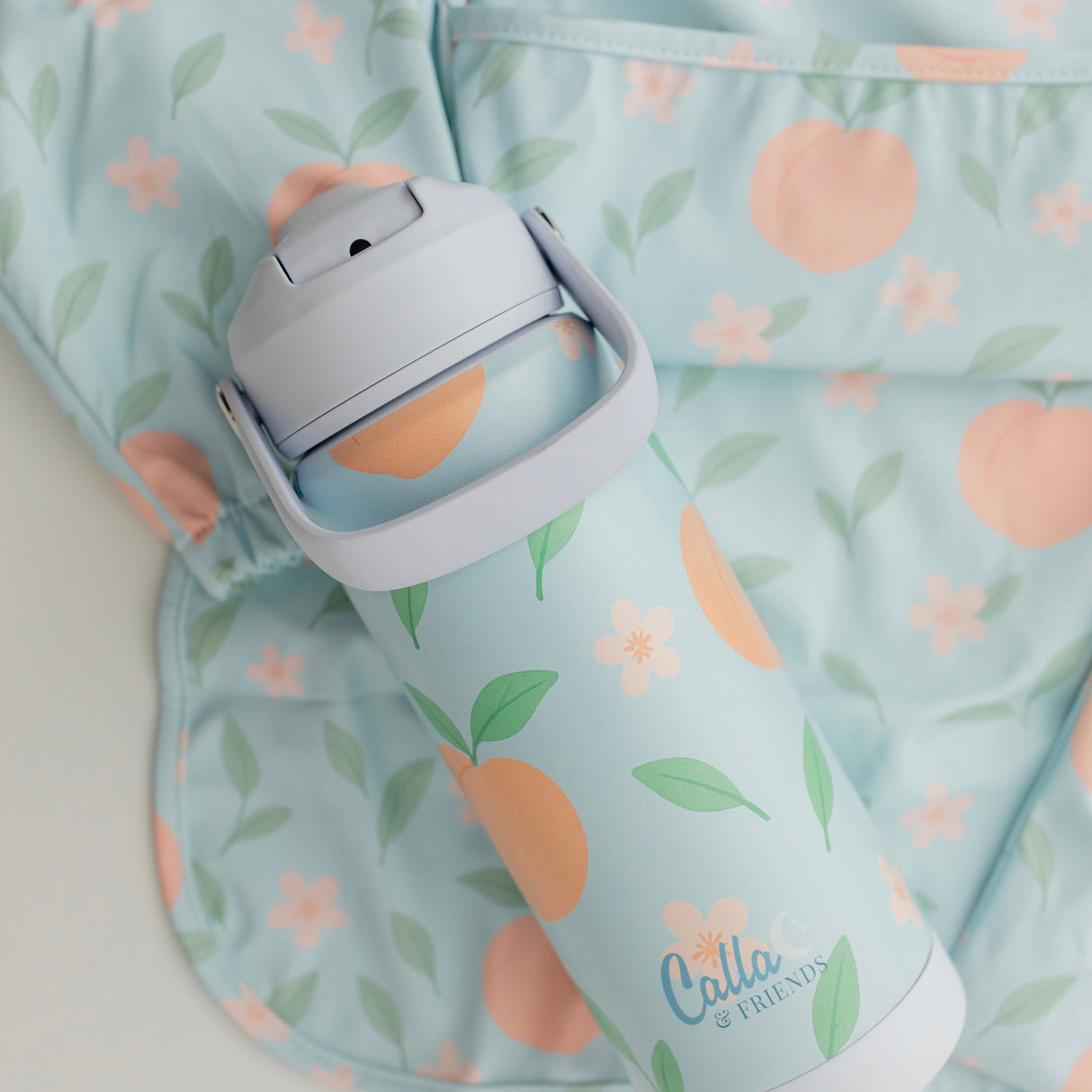 The Grayson Long Sleeve Bib - Peach Blossom