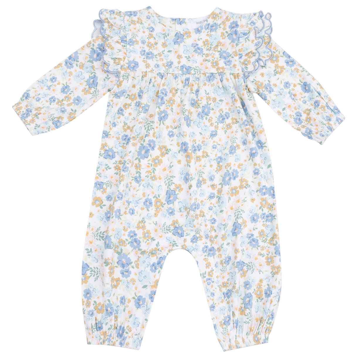 Long Sleeve Petal Ruffle Romper - HoneyBug