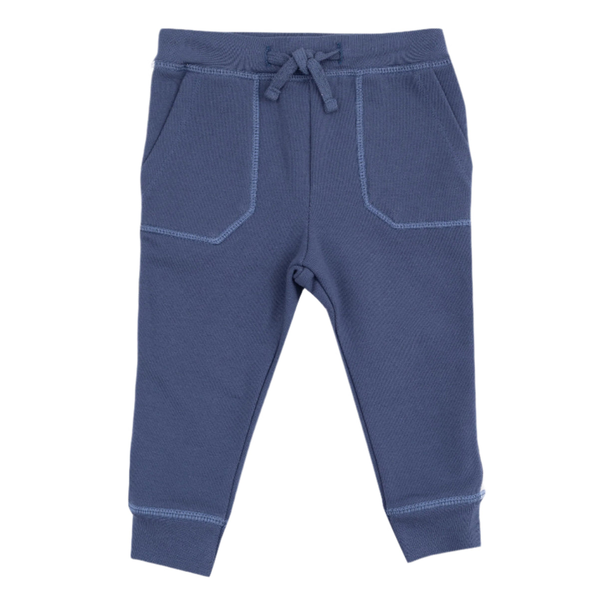 Jogger with Varsity Stripes - Varsity Vintage Indigo - HoneyBug