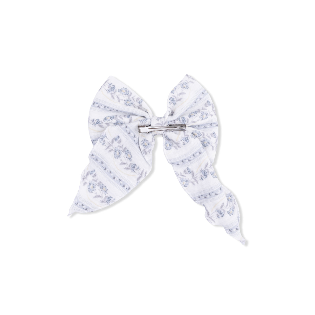 Kimberly Floral Stripe - Large Bow