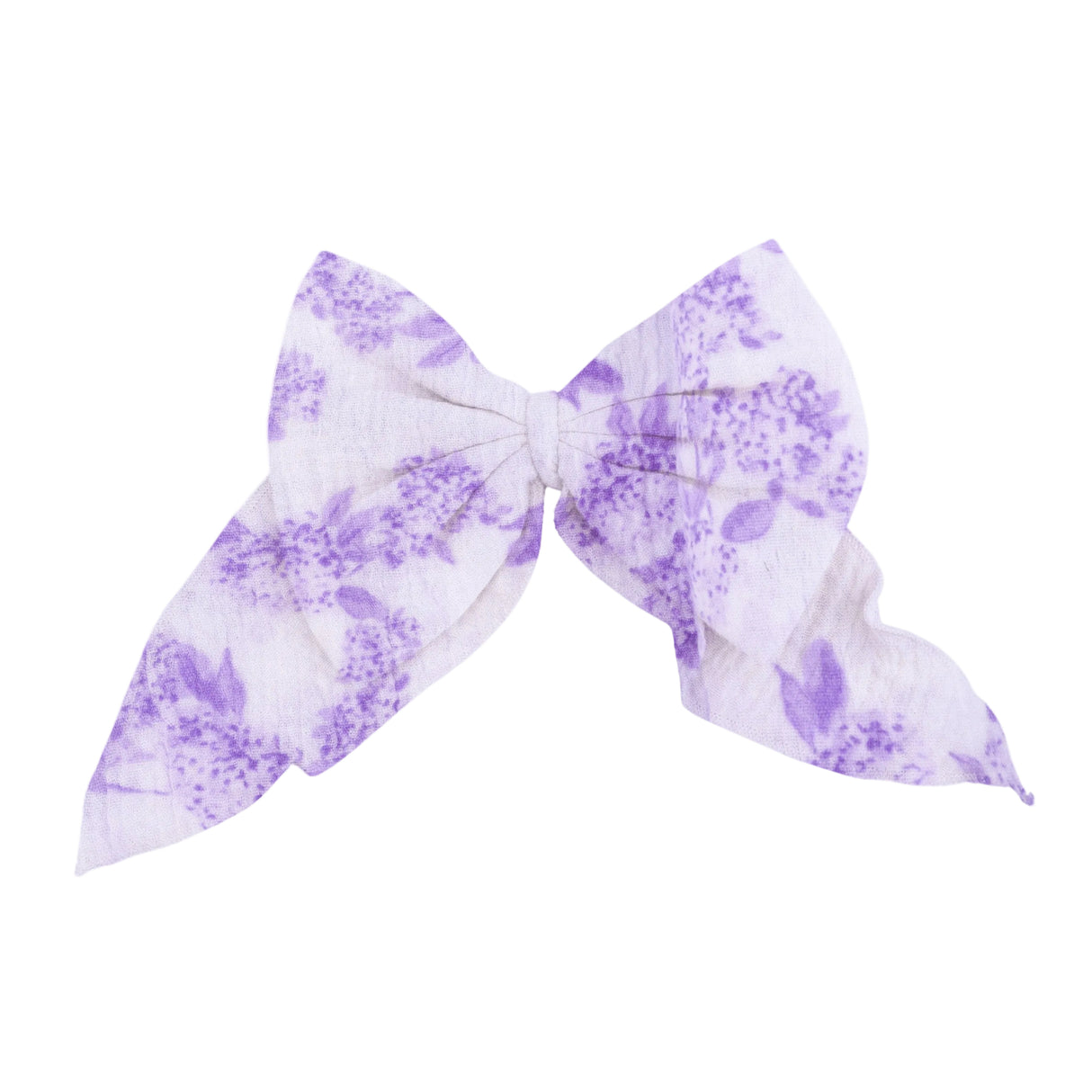 Lilac Floral - Large Bow