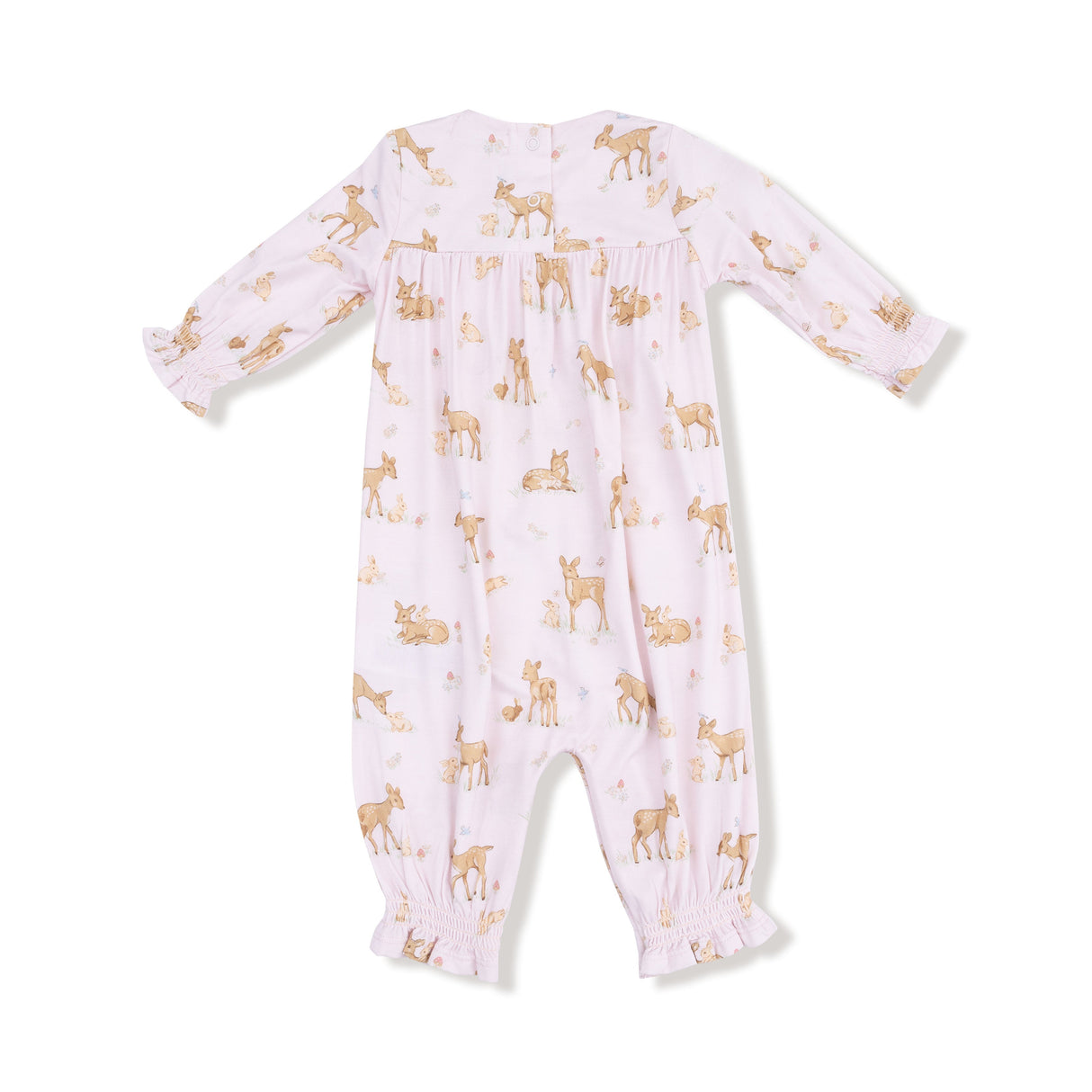 Smocked Long Sleeve Romper - HoneyBug