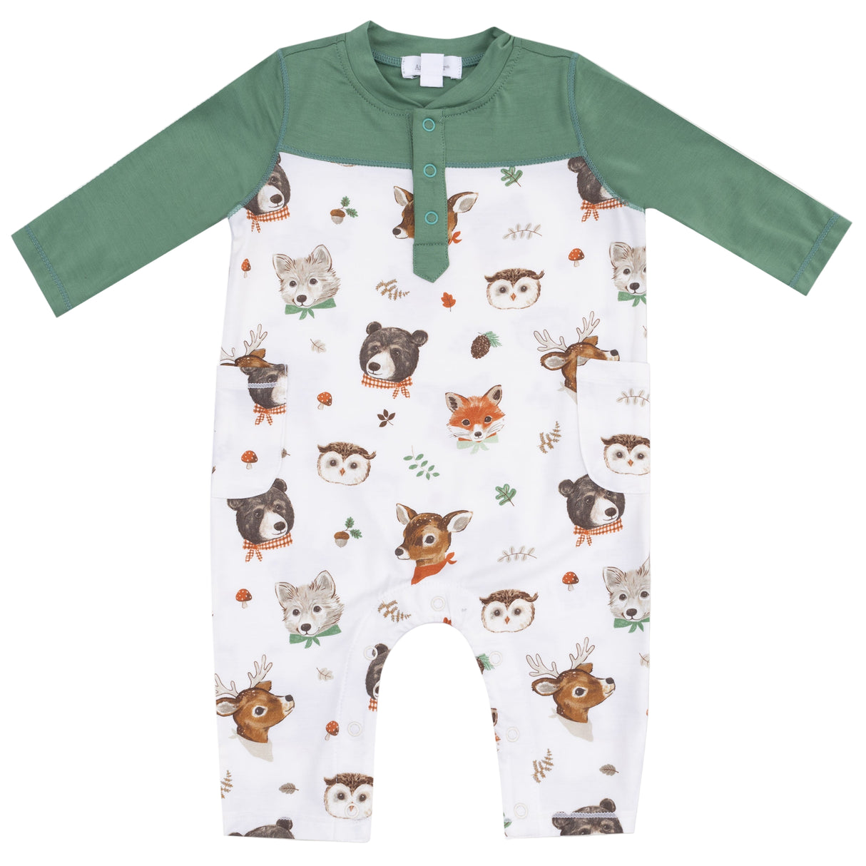 Romper with Contrast Sleeves - HoneyBug