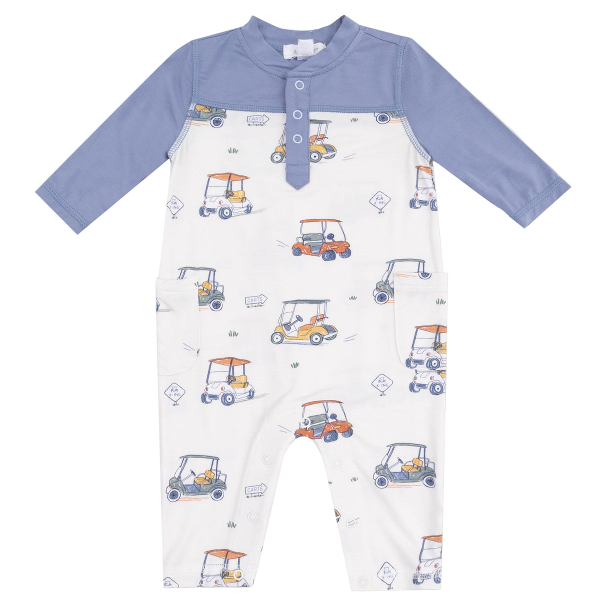 Romper with Contrast Sleeves - HoneyBug