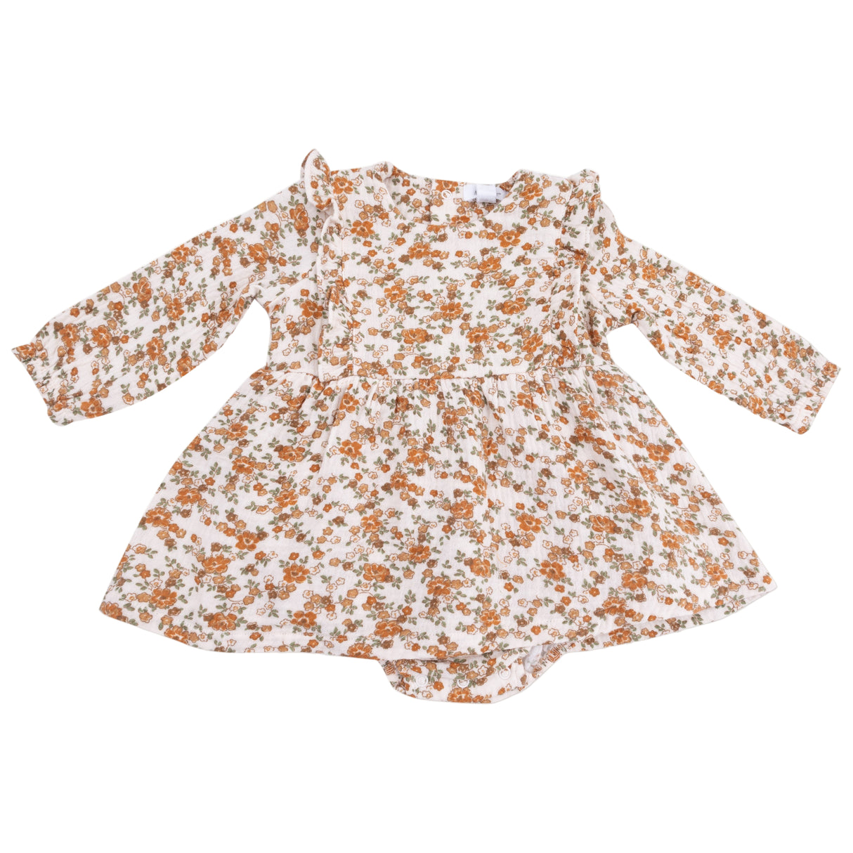 Ruffle Long Sleeve Bubble with Skirt - HoneyBug