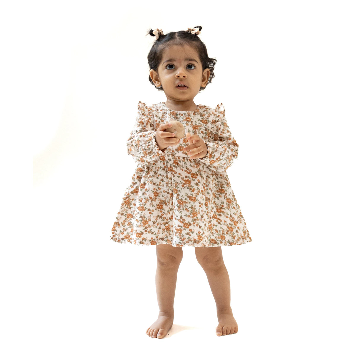 Ruffle Long Sleeve Bubble with Skirt - HoneyBug