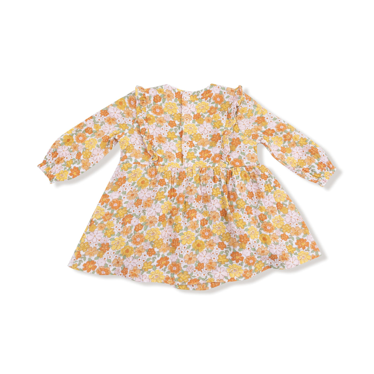 Ruffle Long Sleeve Bubble with Skirt - HoneyBug