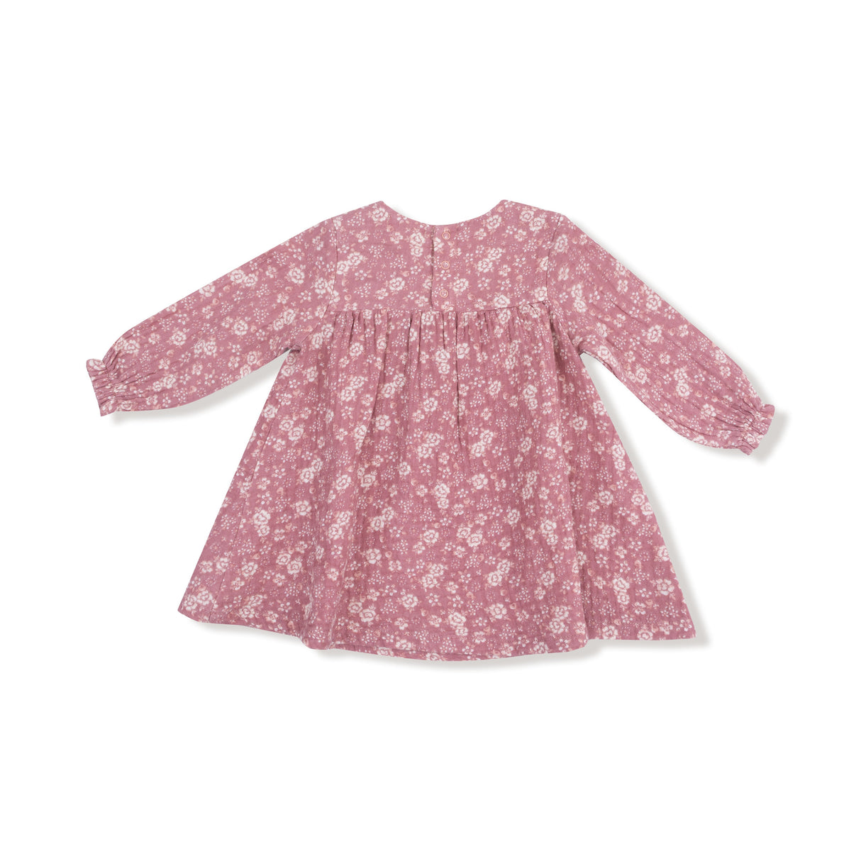 Smocked Ruffle Long Sleeve Dress + Diaper Cover (2T to 4T Dress Only) - HoneyBug