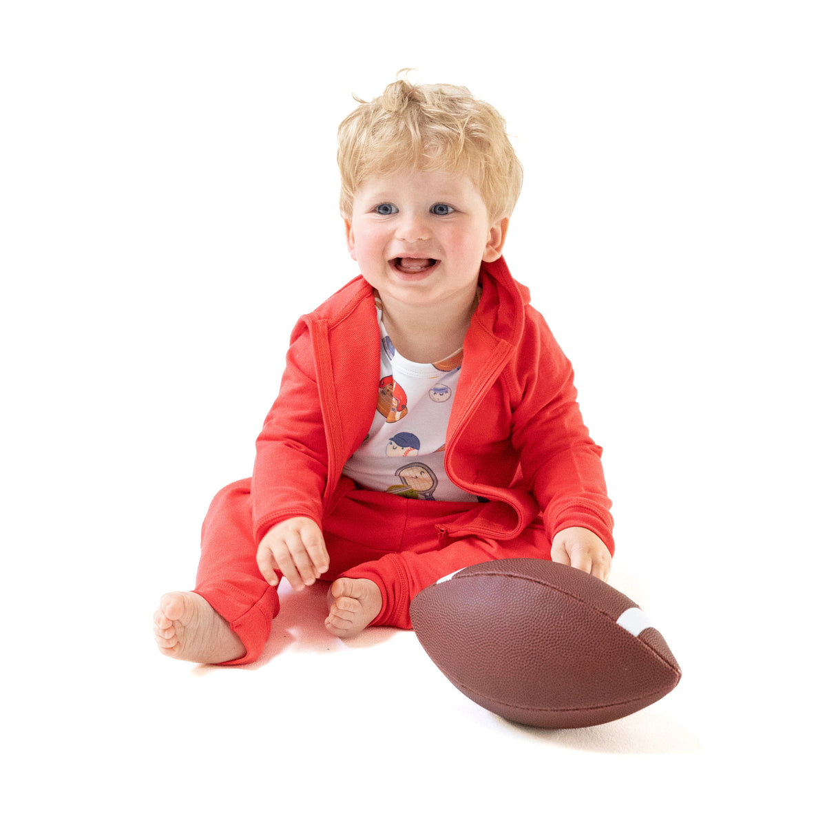 Zip Hoodie - Varsity Red - HoneyBug