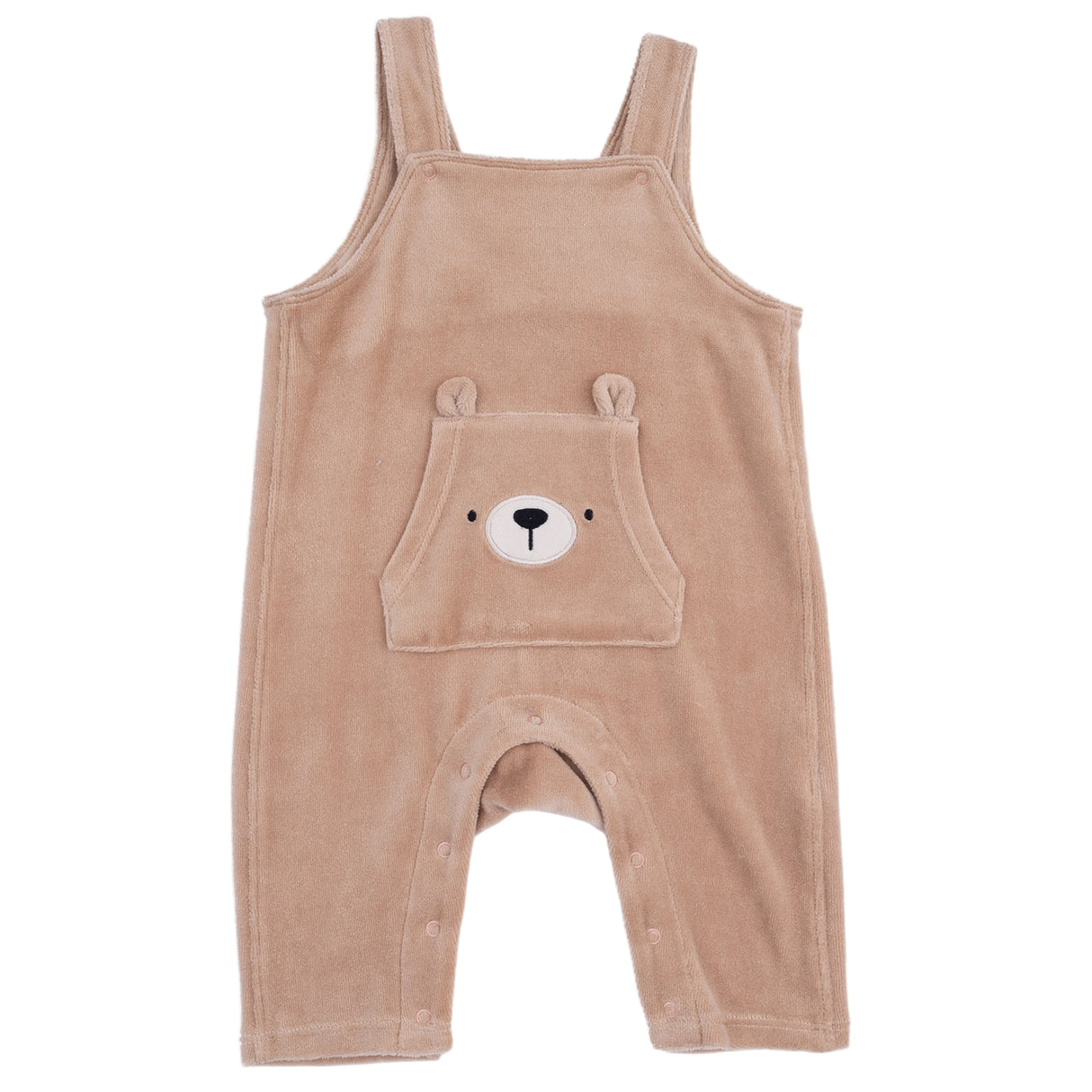 Overalls with Bear Kanga Pocket - HoneyBug