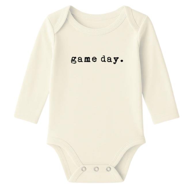 Game Day Organic Cotton Baby Bodysuit Long Sleeve - HoneyBug