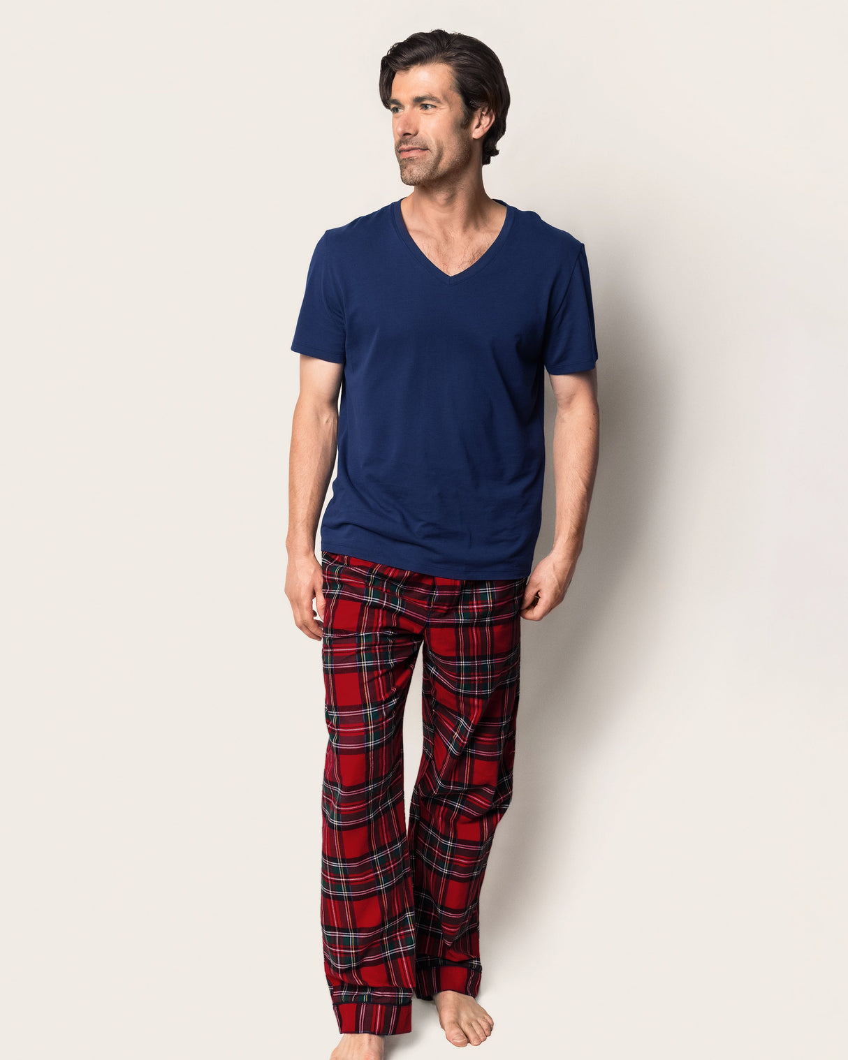Men's Brushed Twill Pajama Pant in Imperial Tartan - HoneyBug