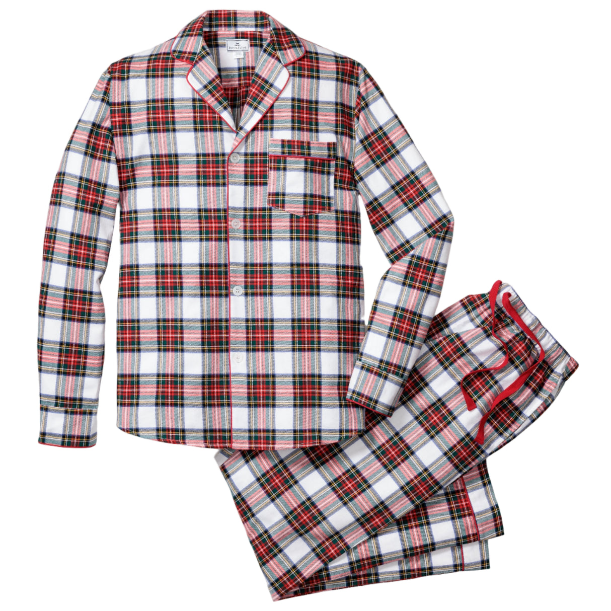 Men's Brushed Twill Pajama Set in Balmoral Tartan - HoneyBug