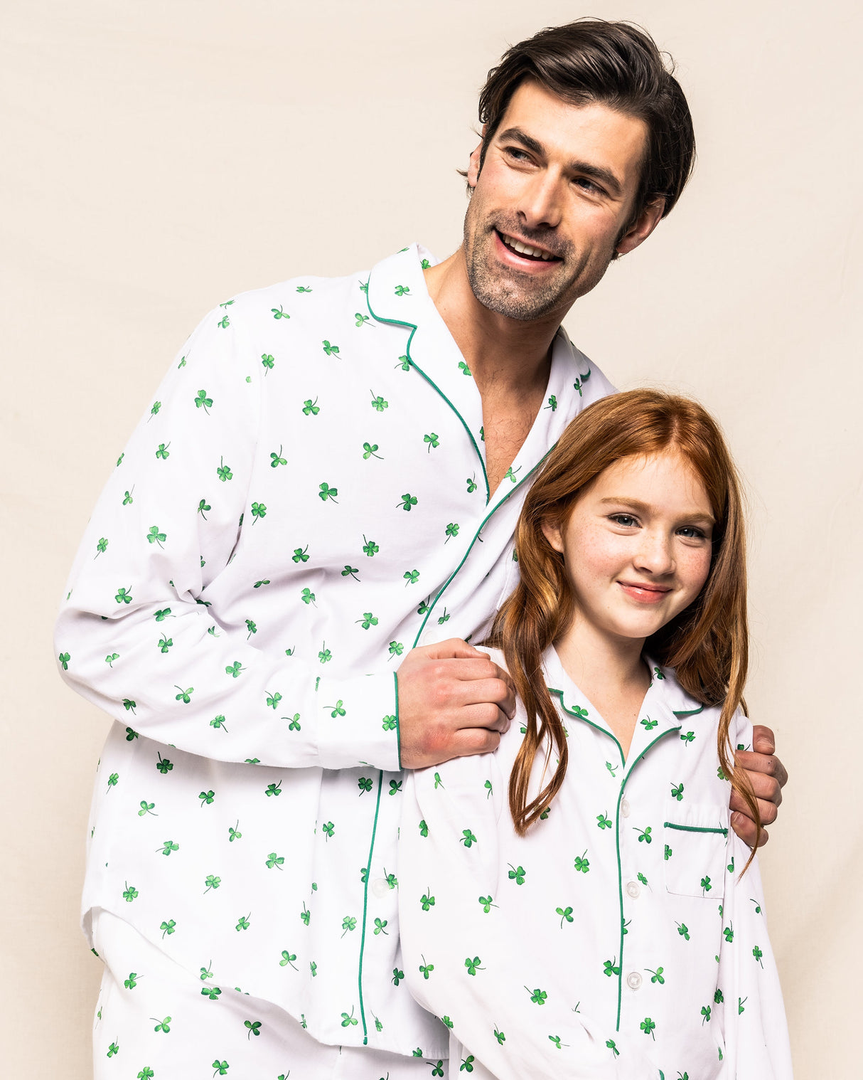 Men's Twill Pajama Set in Shamrocks - HoneyBug