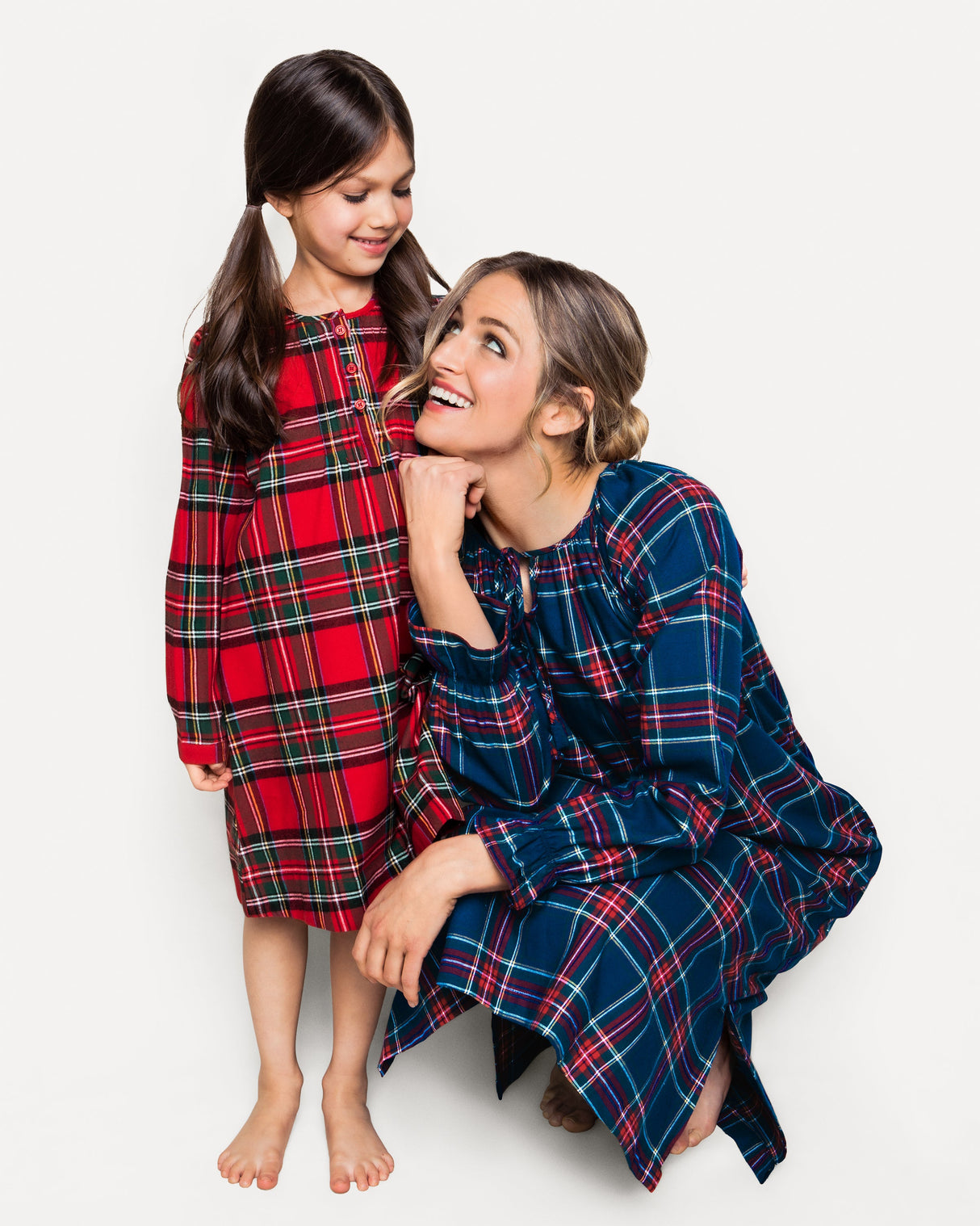 Women's Brushed Twill Delphine Nightgown in Windsor Tartan - HoneyBug