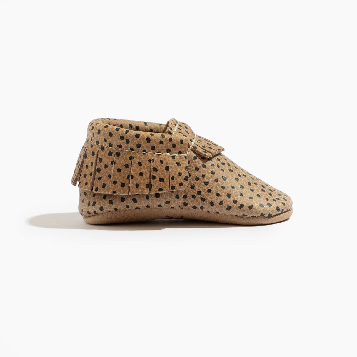 Almond Speckles Moccasin Baby Shoe - HoneyBug