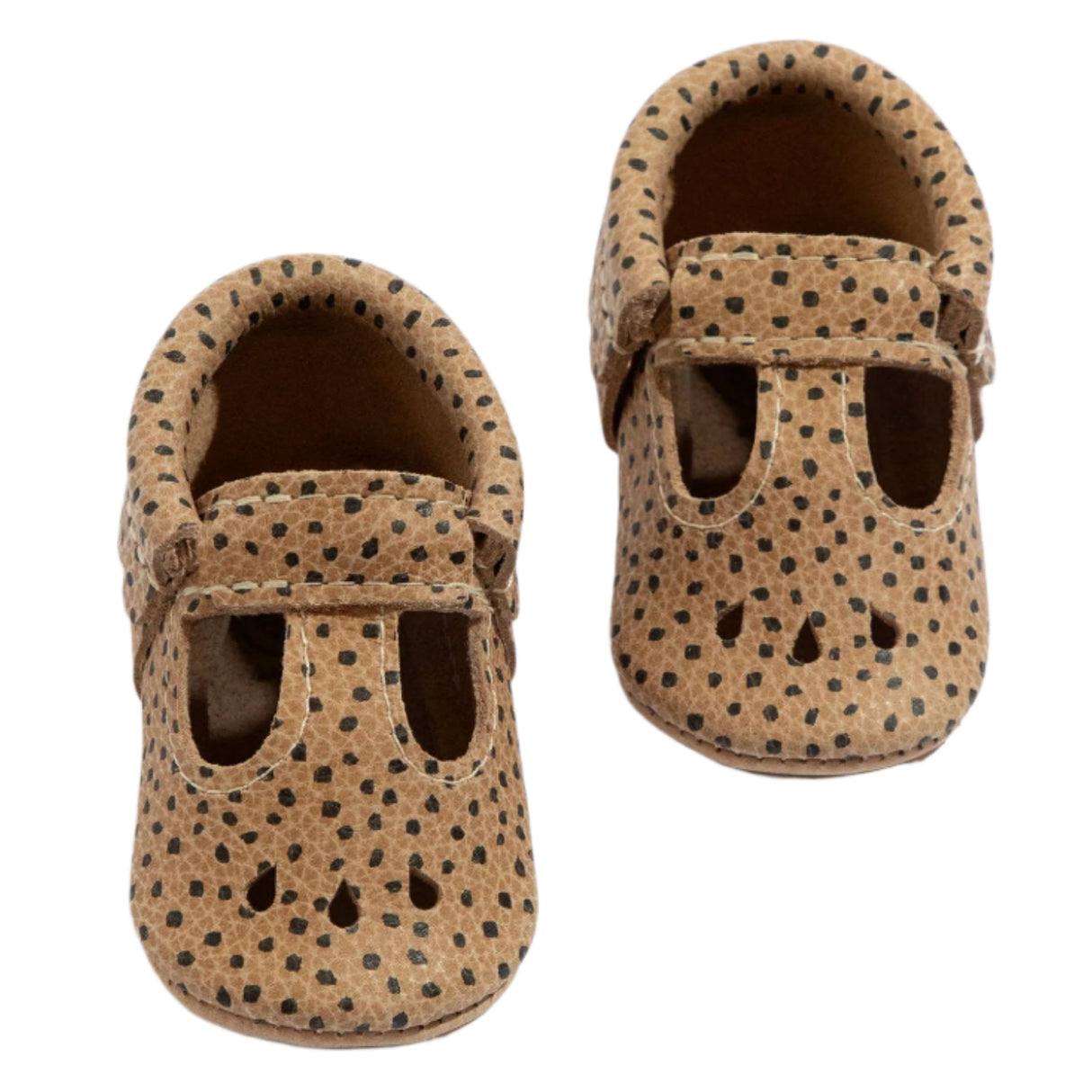 Almond Speckles Mary Jane Baby Shoe - HoneyBug