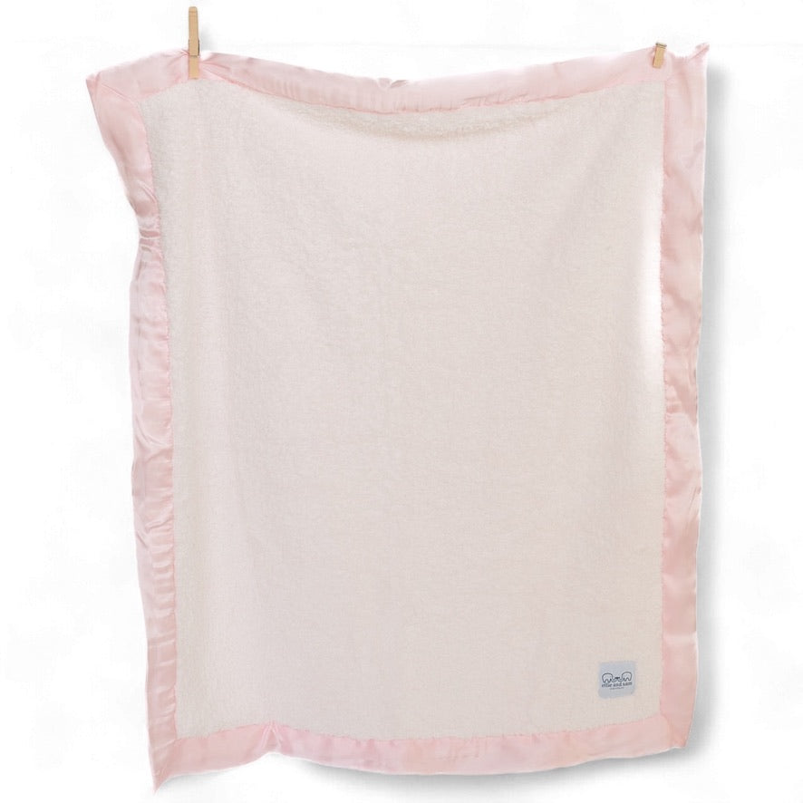 Classic Satin Border Blanket - Pink