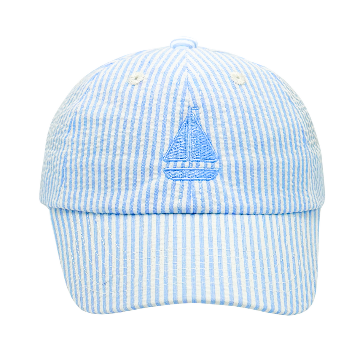 Blue Sailboat Baseball Hat (Baby/Toddler, Youth)