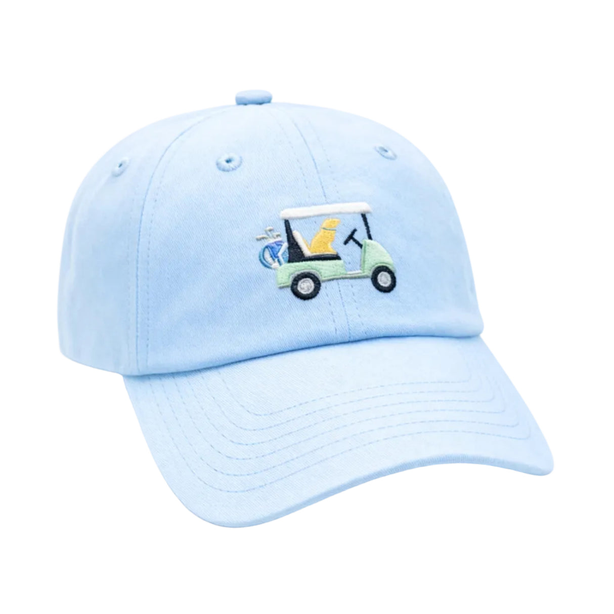 Dog in Golf Cart Baseball Hat