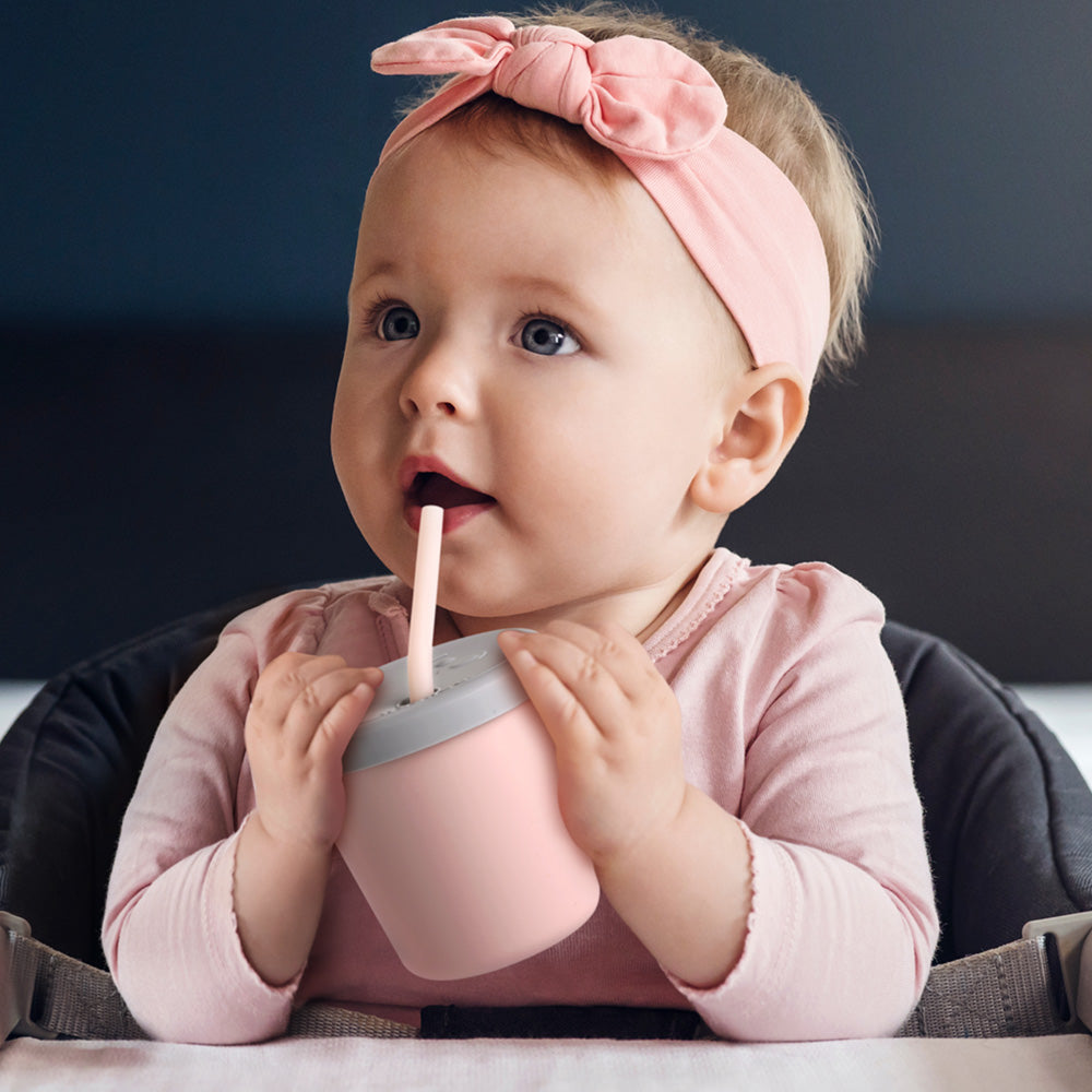 Haakaa Jolly Hippo Silicone Sippy Cup 1 pk - HoneyBug