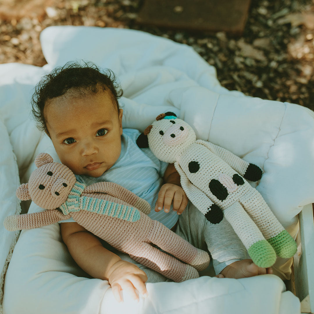 Farm Animal - Plush Toy Cow - HoneyBug