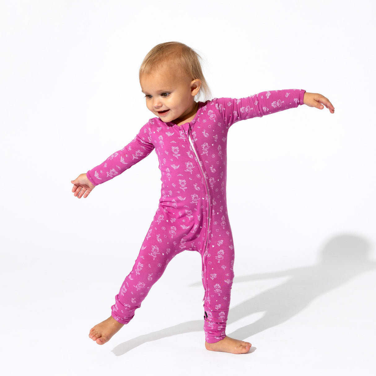 Ballerina Bamboo Convertible Footie - HoneyBug