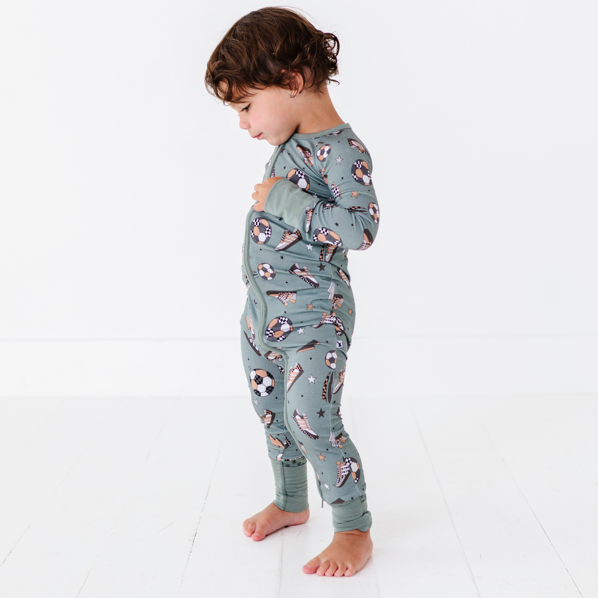 Goal Hard or Go Home Convertible Footies - HoneyBug