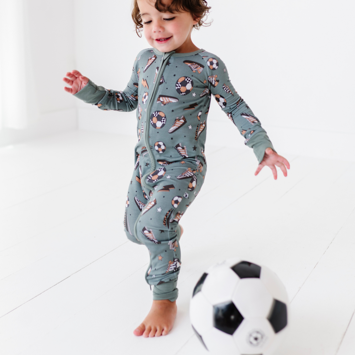 Goal Hard or Go Home Convertible Footies - HoneyBug