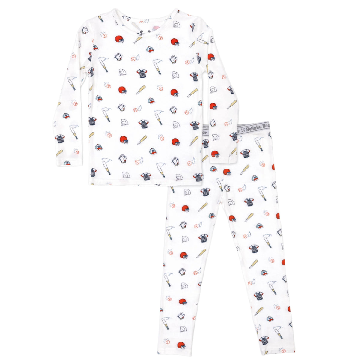 Baseball Bamboo Kids Pajamas - HoneyBug