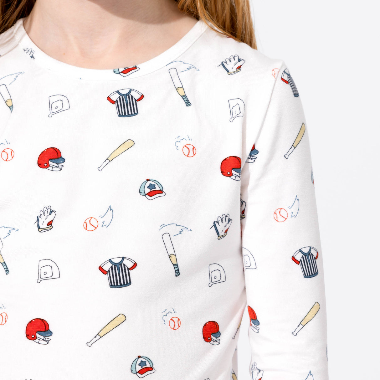 Baseball Bamboo Kids Pajamas - HoneyBug