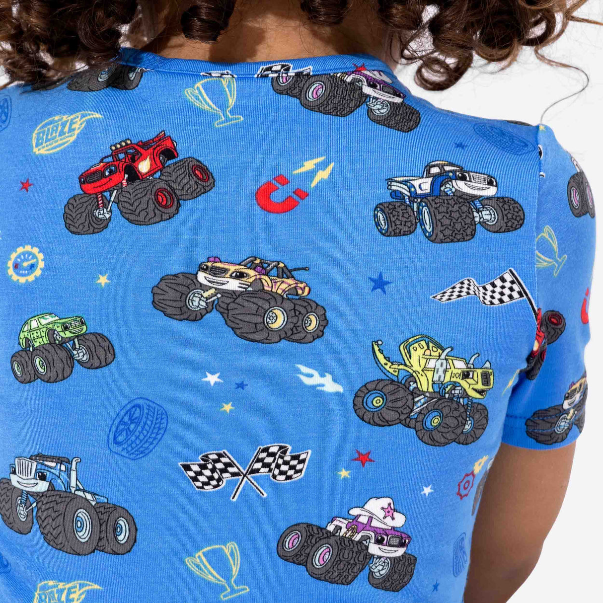 Blaze and the Monster Machines Bamboo Kids Pajama Short Set - HoneyBug