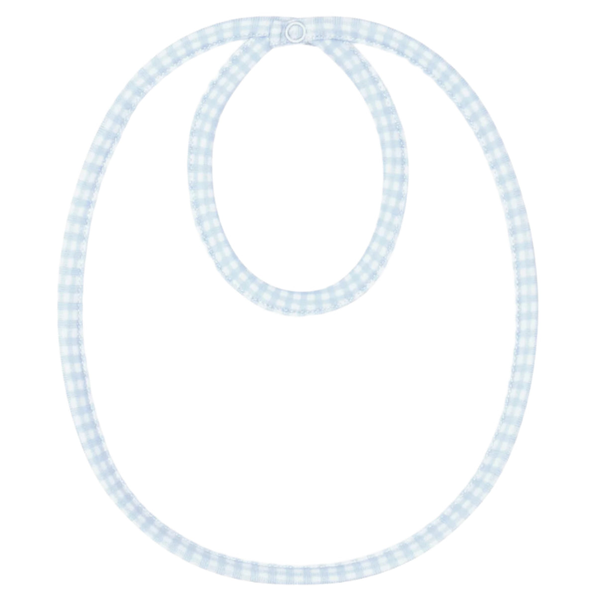 Blue Gingham Bib - HoneyBug